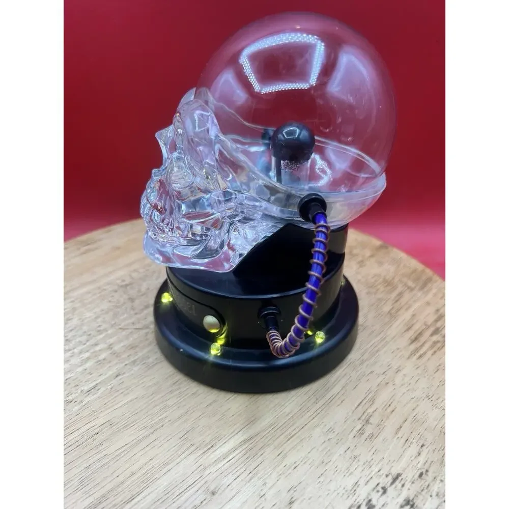 Hyde & EEK! Boutique Animated Plasma Skull Halloween Crystal Ball Decor